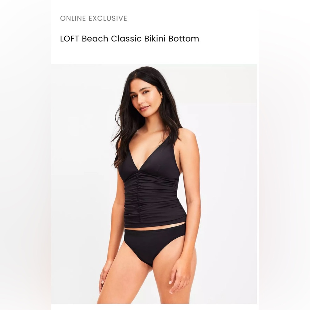 LOFT Classic Black Bikini Bottom